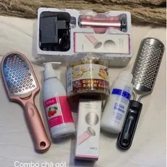 Combo cả set Máy chà gót chân đầy đủ chuyên dụng cho tiệm nail spa hàng chuẩn