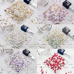 Đá khối chân bằng cao cấp Angel đính móng siêu sáng bền set 100 viên đủ màu HOT