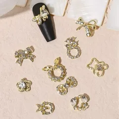charm kim loại đủ mẫu gắn trang trí móng mới nhất siêu đẹp set 30c