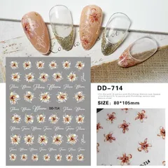 Sticker hình dán móng 3D mẫu mới siêu đẹp nhiều kiểu HOT