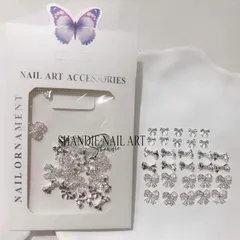 Set 30 charm kim loại cao cấp đính tạo kiểu móng siêu HO.T