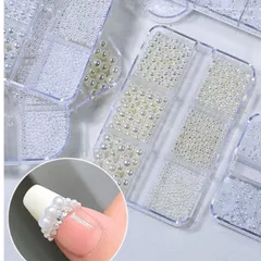 Ngọc nửa khay dài mix đủ size trang trí Nail siêu đẹp khay 1440v