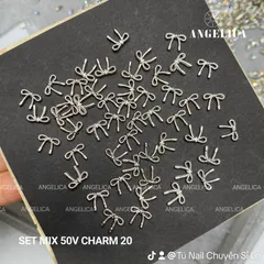 Sét 30 cham phụ kiện kim loại gắn móng mẫu mới siêu HOT