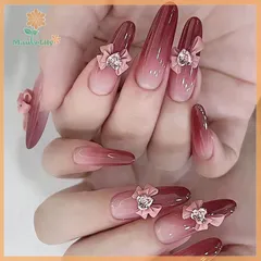 Set set nơ đá đính móng mẫu mới siêu đẹp