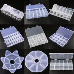 Hộp nhựa đựng móng giả cham đá đựng cọ đưng giấy lau gel các loại siêu tiện ích ngành nail