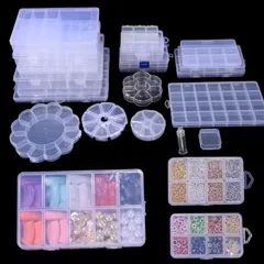 Hộp khay nhựa đựng cọ giấy lau gel cham đá móng giả đủ mẫu tiện ích ngành nail