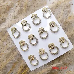 Set 30 cham phụ kiện đính móng kim loại mẫu mới siêu đẹp