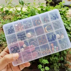 Hộp khay nhựa đựng cọ giấy lau gel cham đá móng giả đủ mẫu tiện ích ngành nail