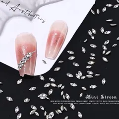 Set 100 viên Đá khối hạt thóc hạt gạo mini cao cấp Angel siêu sáng đẹp đính móng