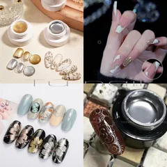 Gel metal gel tráng gương chuẩn xịn sơn vẽ móng siêu bóng đẹp