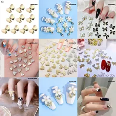 Set 30 cham phụ kiện đính móng mẫu mới siêu đẹp