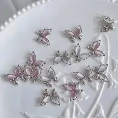Set charm hồ điệp mẫu mới gắn tạo kiểu Nail siêu HO.T
