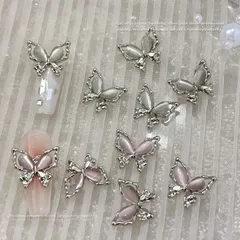 Set charm hồ điệp mẫu mới gắn tạo kiểu Nail siêu HO.T