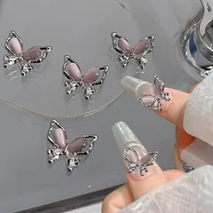 Set charm hồ điệp mẫu mới gắn tạo kiểu Nail siêu HO.T