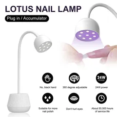 Đèn hơ nail tích điện xoay 360 độ cảm ứng tự động bóng uv led to hơ siêu nhanh tiện ích ngành nail