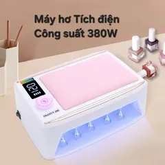 Máy hơ gel tích điện OSANUV J80 công suất cao 380w 48 bóng LED/UV khoang to pin khoẻ có đệm kê tay da PU CHÍNH HÃNG