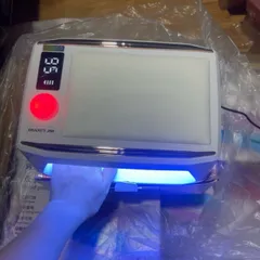 Máy hơ gel tích điện OSANUV J80 công suất cao 380w 48 bóng LED/UV khoang to pin khoẻ có đệm kê tay da PU CHÍNH HÃNG
