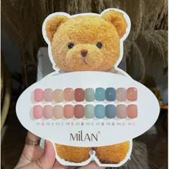 Set sơn thạch đục 10 màu cao cấp Milan đủ tông HO.T chai 15ml tặng kèm bảng màu siêu Mica siêu xinh