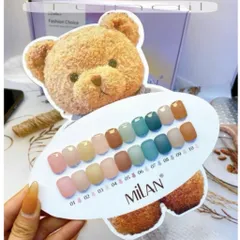 Set sơn thạch đục 10 màu cao cấp Milan đủ tông HO.T chai 15ml tặng kèm bảng màu siêu Mica siêu xinh