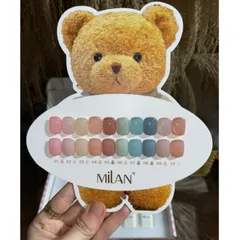 Set sơn thạch đục 10 màu cao cấp Milan đủ tông HO.T chai 15ml tặng kèm bảng màu siêu Mica siêu xinh