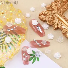 Set 50 cham hoa hồng mix nhiều mẫu đính móng cực xinh