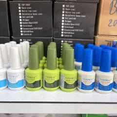 Bộ Base Top Vinimay Chính Hãng - Sơn Liên Kết Bóng Chống Trầy Xước Giúp Bộ Móng Siêu Bền Bóng Chai 15ML