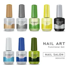Bộ Base Top Vinimay Chính Hãng - Sơn Liên Kết Bóng Chống Trầy Xước Giúp Bộ Móng Siêu Bền Bóng Chai 15ML