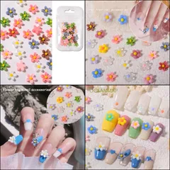 Set 50 cham hoa đính móng mẫu mới siêu đẹp tạo nhiều mẫu nail HOT