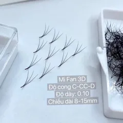 Khay 1000 mi phan 3D đủ size mềm mảnh chân keo nhỏ bắt keo dày 0,07mm nối mi siêu tự nhiên