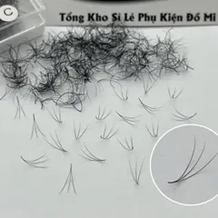 Khay 1000 mi phan 3D đủ size mềm mảnh chân keo nhỏ bắt keo dày 0,07mm nối mi siêu tự nhiên