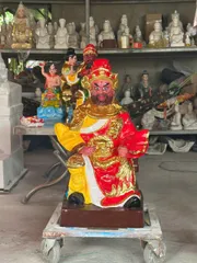TƯỢNG CHÁNH SOÁI ĐẠI CÀN CAO 50CM XI MĂNG -NQ3150
