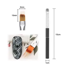 Cọ dẹt cọ xước chải ombre cán đá cao cấp chuẩn lông xịn chuyên dụng ngành nail