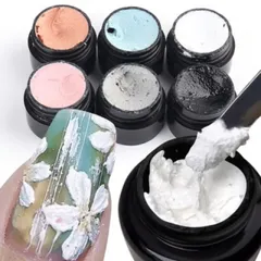 Gel xi măng đen trắng trang trí tạo kiểu nail siêu đẹp