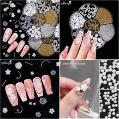 Cham nail khay hoa mix đủ mẫu đính móng siêu đẹp