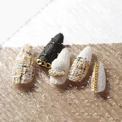 Gel xi măng đen trắng trang trí tạo kiểu nail siêu đẹp
