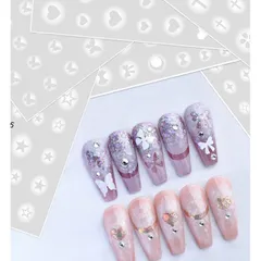 Sticker hình dán móng ombre không cần dặm sơn đủ mẫu siêu Hot