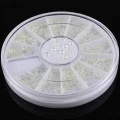 Ngọc nửa khay tròn mix đủ size trang trí đính móng siêu đẹp