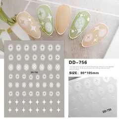 Sticker hình dán móng ombre không cần dặm sơn đủ mẫu siêu Hot