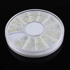Ngọc nửa khay tròn mix đủ size trang trí đính móng siêu đẹp
