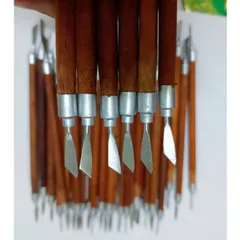 ( Giá sỉ ) Set 10 cây lấy khoé gỗ 2 đầu - Dụng cụ lấy khoé chân Nail thép không gỉ chuẩn Loại 1 lưỡi mảnh siêu bền