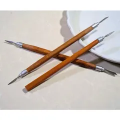 ( Giá sỉ ) Set 10 cây lấy khoé gỗ 2 đầu - Dụng cụ lấy khoé chân Nail thép không gỉ chuẩn Loại 1 lưỡi mảnh siêu bền