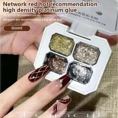 Khay gel nhũ 4 ngăn cao cấp siêu sáng sơn vẽ móng tay mẫu mới HOT