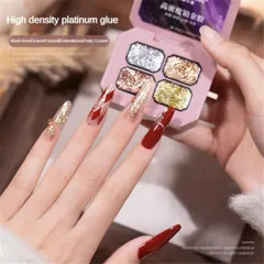 Khay gel nhũ 4 ngăn cao cấp siêu sáng sơn vẽ móng tay mẫu mới HOT