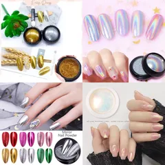 Bột tráng gương tạo kiểu nail tráng gương siêu sáng đủ màu HOT