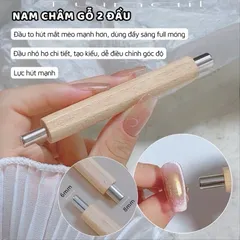 Nam châm cán gỗ 2 in 1 lực hút siêu mạnh đa năng tạo hình sơn mắt mèo mã mới siêu HOT