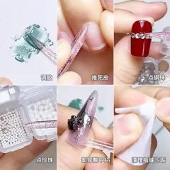 Set 50 que đẩy da pha lê cạy tháo móng úp , lấy gel đính đá , đẩy da chết đa năng ngành nailbox siêu Hot