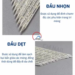 Set 50 que đẩy da pha lê cạy tháo móng úp , lấy gel đính đá , đẩy da chết đa năng ngành nailbox siêu Hot