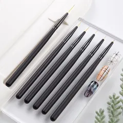 Cọ râu cọ nét dài siêu mảnh kẻ vẽ nail chuyên dụng đủ size cần thiết