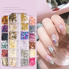 Khay cham dài mix nhiều mẫu đính trang trí móng siêu đẹp