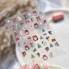 Sticker Giáng Sinh Noen mẫu mới nhất trang trí móng siêu HOT